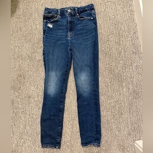 Good American Good Legs Skinny Jeans Distressed Stretch Denim Women’s 6 / 28